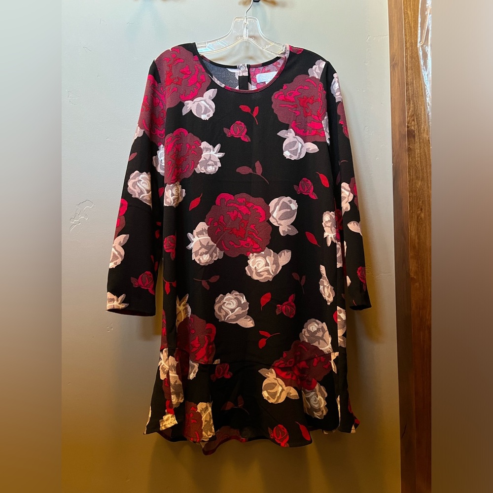 Mud Pie women’s long sleeve flounce dress size S